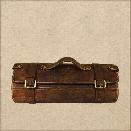 Chef Bag and Knife Case - Leather Knife Roll